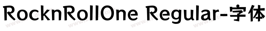 RocknRollOne Regular字体转换